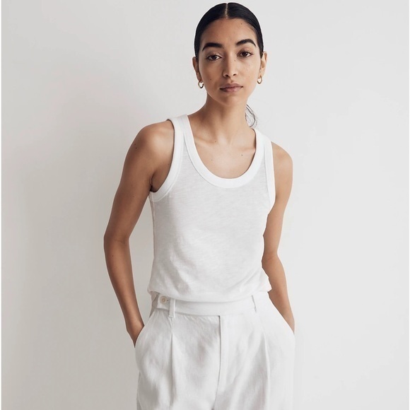Madewell Tops - Madewell Whisper Cotton Scoopneck Tank Top